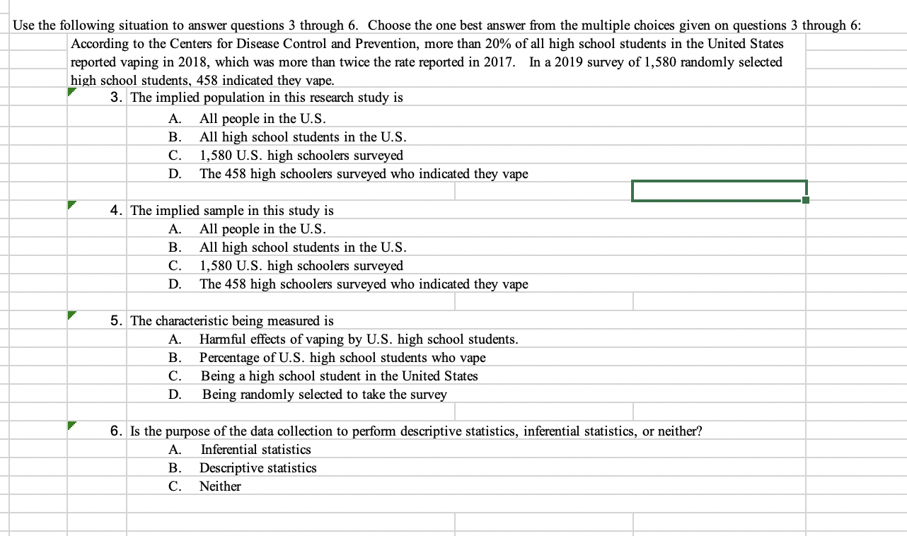 Solved Use the following situation to answer questions 3 Chegg