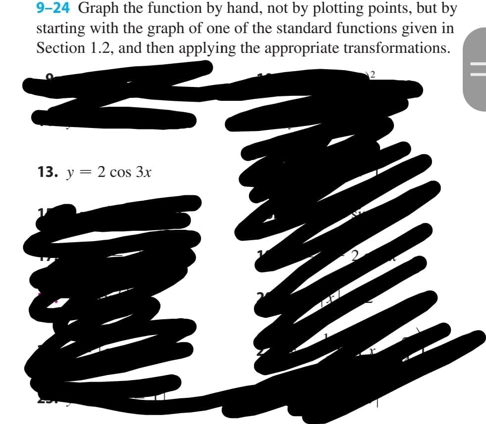 Solved 9-24 Graph the function by hand, not by plotting | Chegg.com