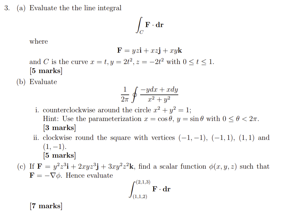 solved-3-a-evaluate-the-the-line-integral-f-dr-where-f-chegg