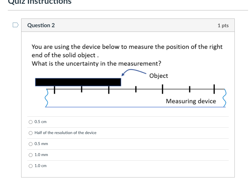 Solved Quiz Instructions Question 1 1 pts How would you | Chegg.com
