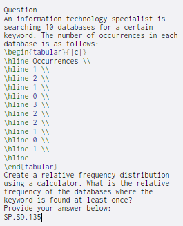 Solved Question An information technology specialist is | Chegg.com