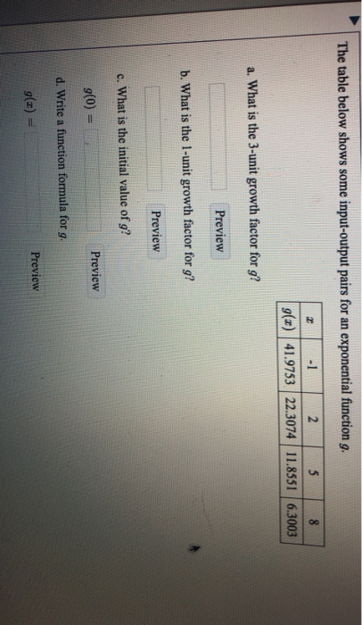 Solved The table below shows some input-output pairs for an | Chegg.com