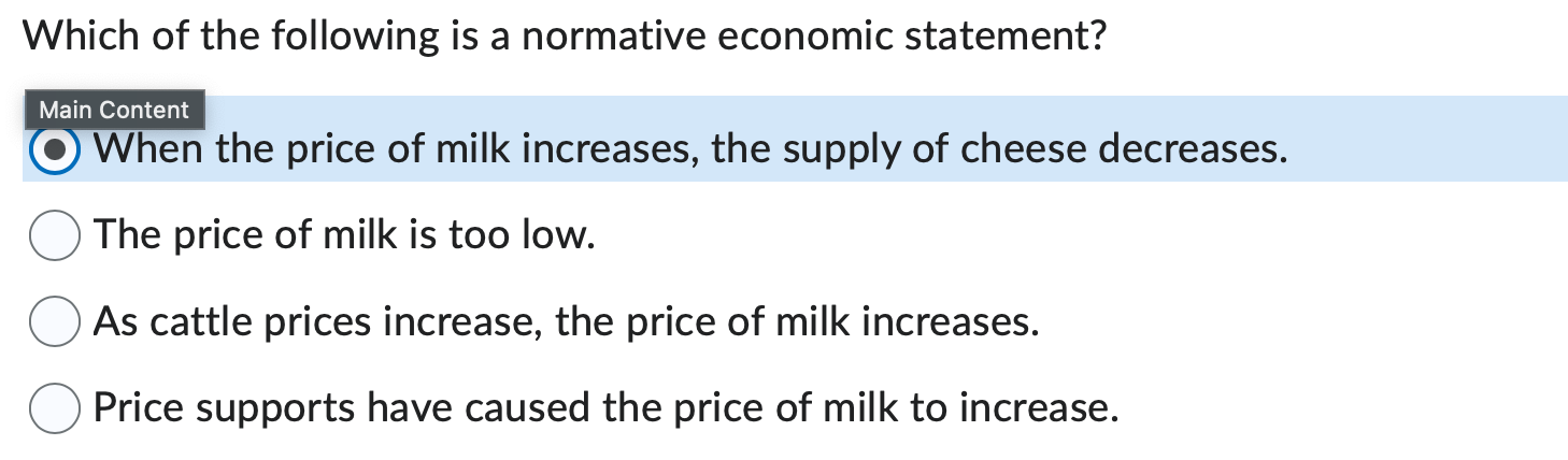 solved-which-of-the-following-is-a-normative-economic-chegg