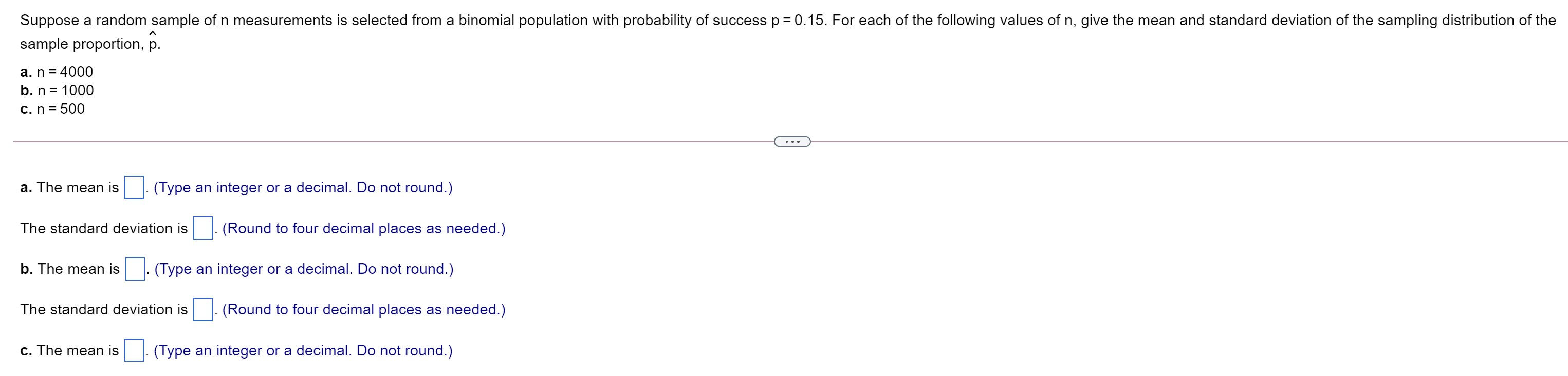 Solved Suppose a random sample of n measurements is selected | Chegg.com
