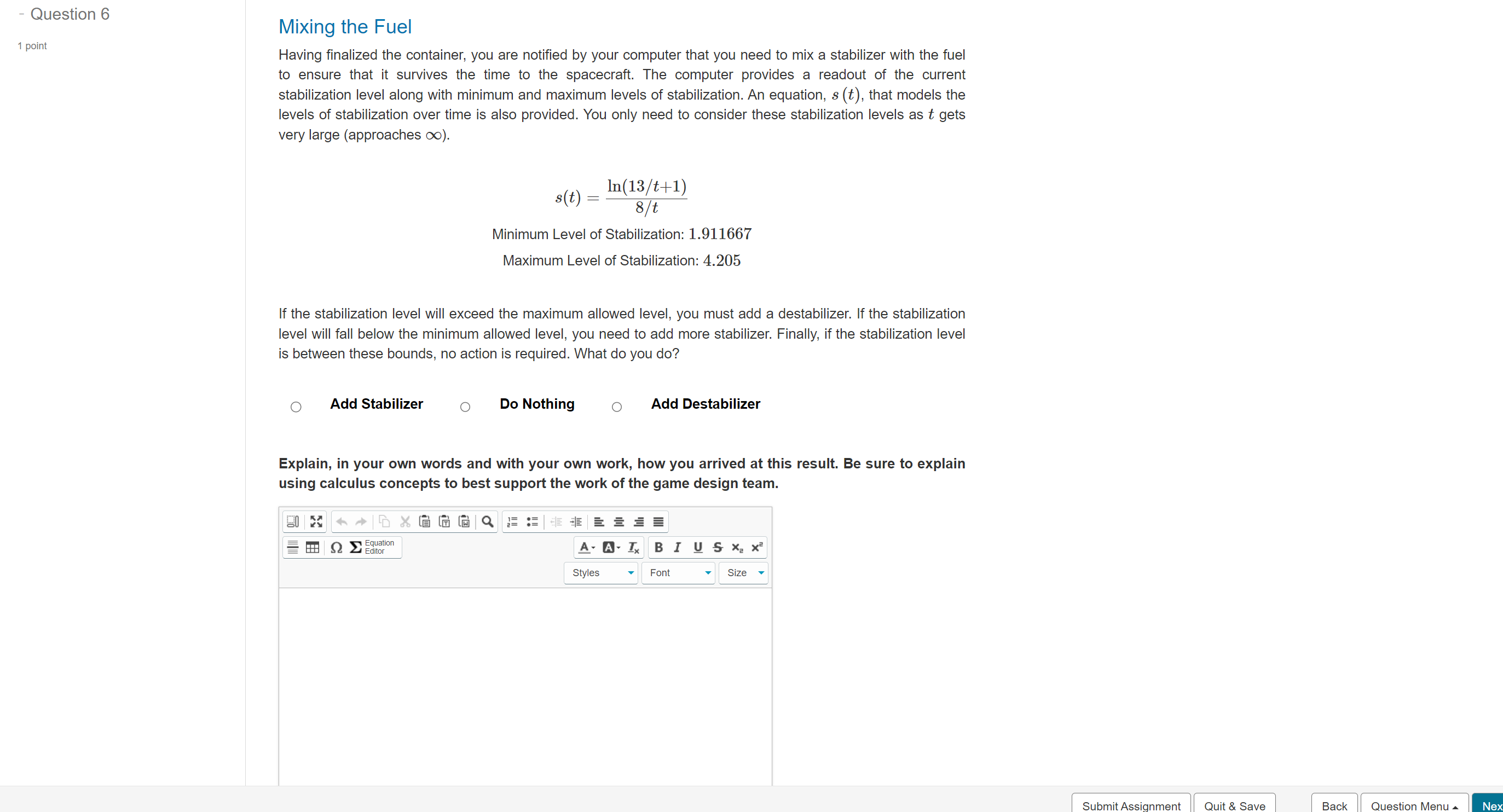 Mixing the FuelHaving finalized the container, you