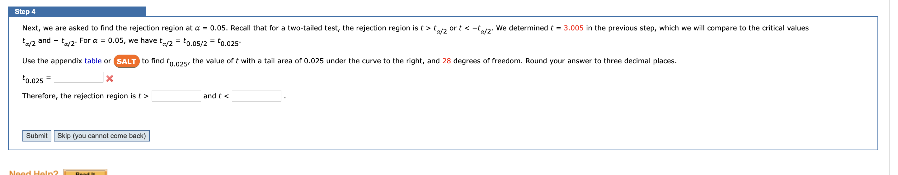 Solved critical values tα/2 and −tα/2. For the given | Chegg.com