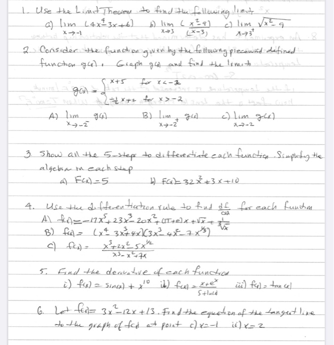 Solved L. Use the Lind Theorem to find the following lomat x | Chegg.com