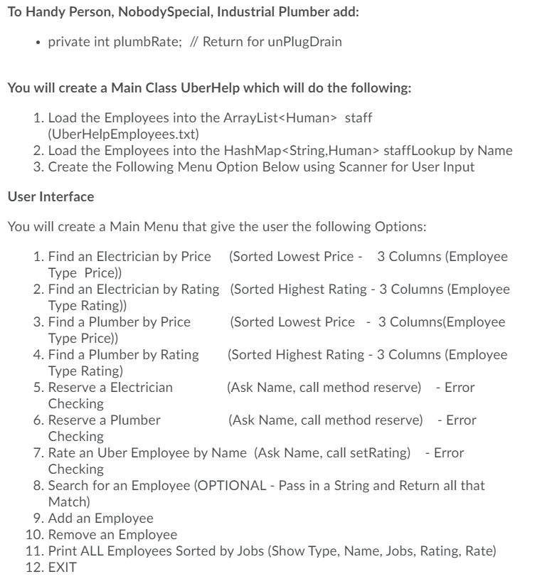 Solved In this assignment we will be using Java HashMaps, | Chegg.com