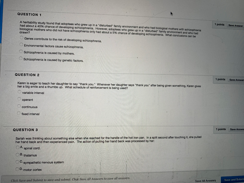 Solved QUESTION 1 1 points Save Answer A heritability study | Chegg.com