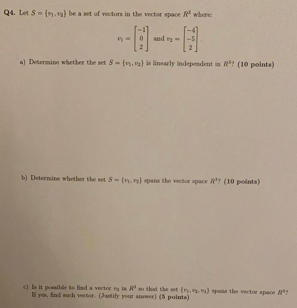 Solved Q4. Let S = {01, v2} be a set of vectors in the | Chegg.com