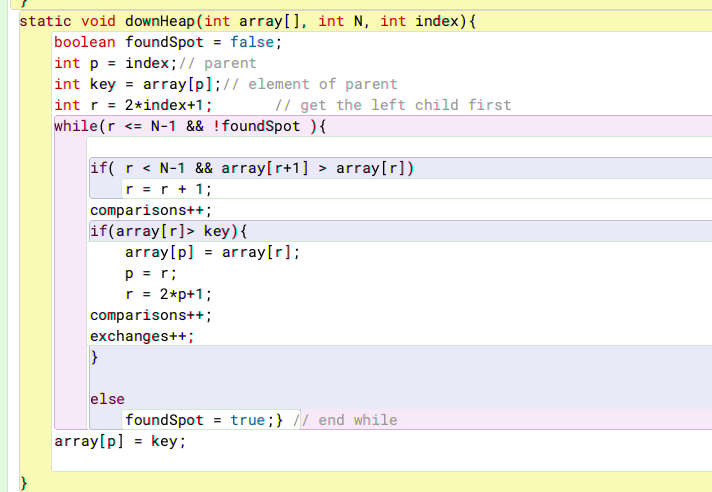 have a heap sort java code. Please answer if you know | Chegg.com