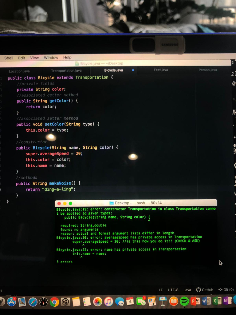 Solved Language: Java I am trying to write a class called | Chegg.com