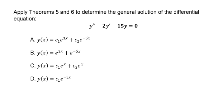 Solved Determine the general solution of the | Chegg.com