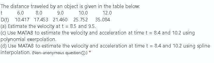 HOW TO FIND THE DISTANCE TRAVELED BY AN OBJECT WITH GIVEN visual data 6
