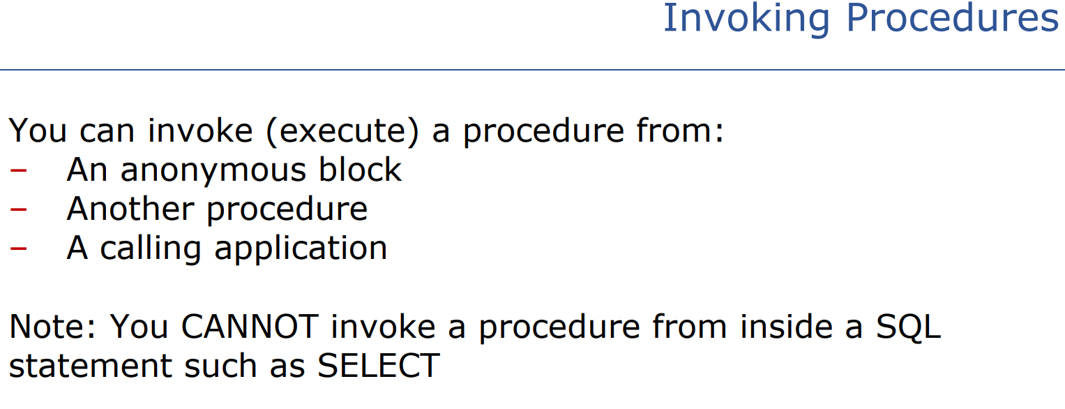 Solved Instruction: Exercise 1 1. Create procedure | Chegg.com