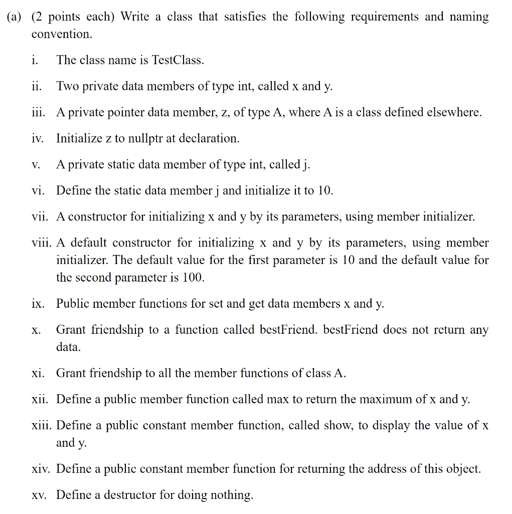 Solved C++ Only answer 1, 2, 3, 4. Use a for reference. 1. | Chegg.com