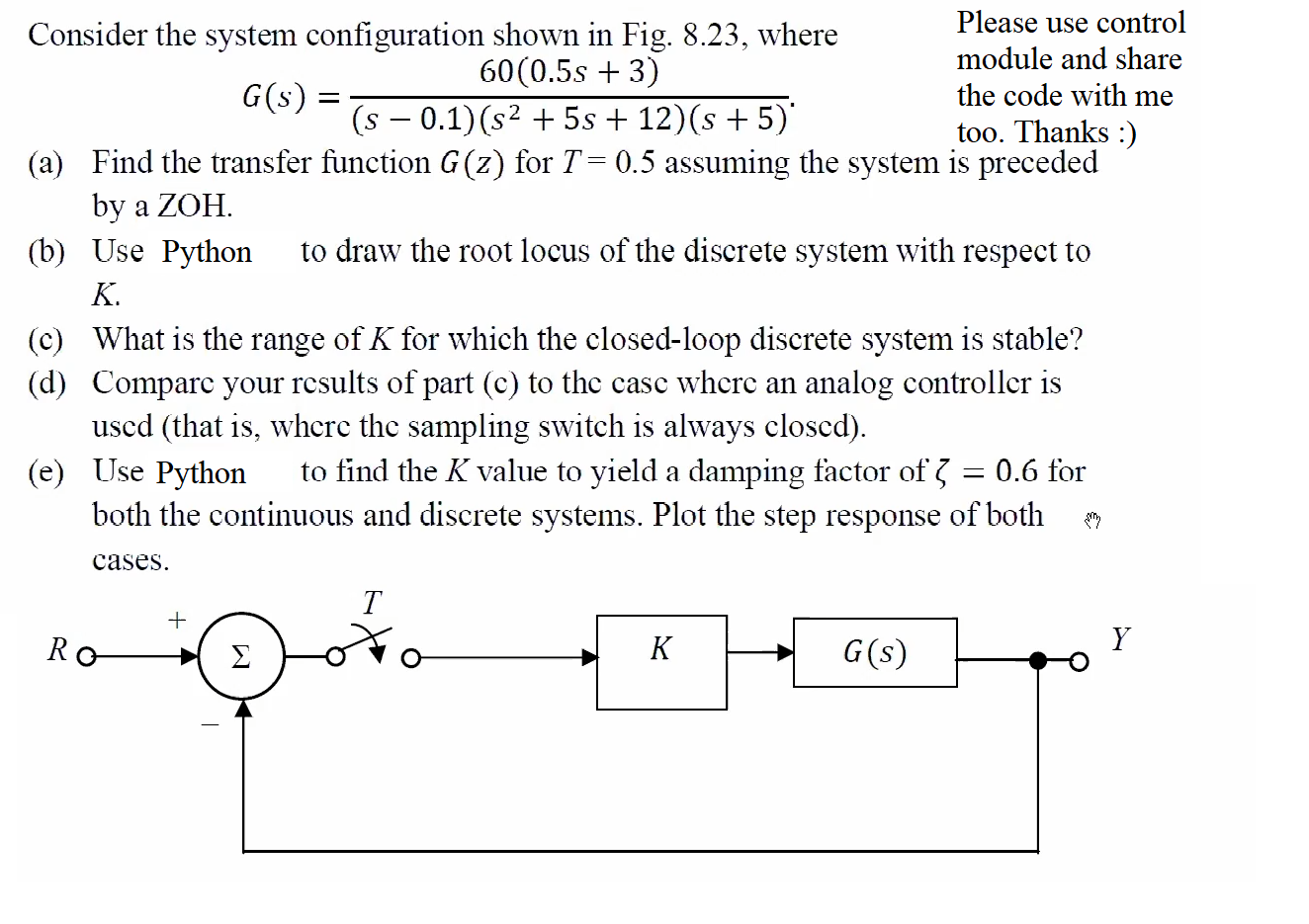 Solved Please use control Consider the system configuration | Chegg.com