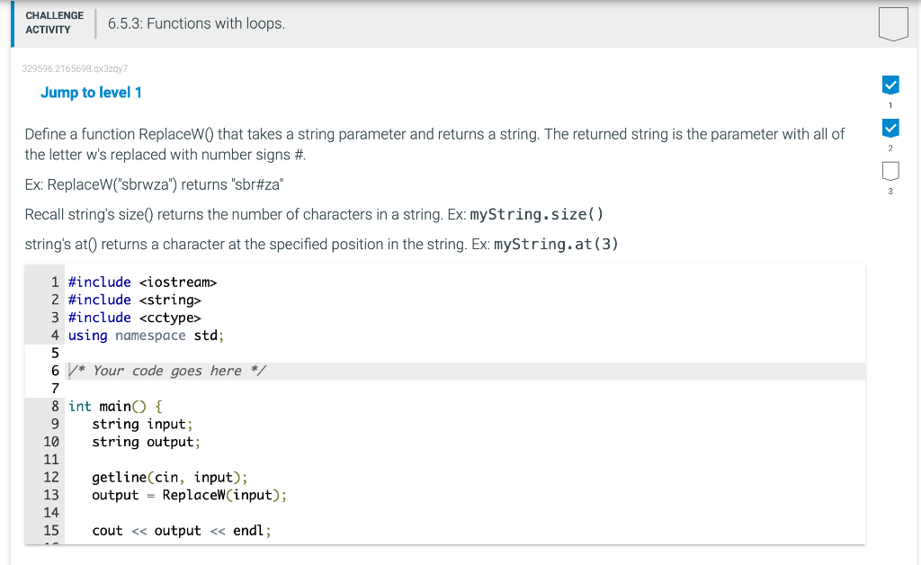 Solved CHALLENGE ACTIVITY 6.5.3: Functions With Loops. | Chegg.com