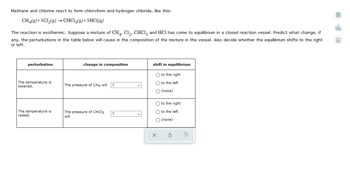 Solved Methane and chlorine react to form chloroform and | Chegg.com