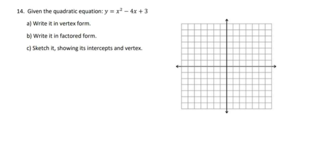 solved-14-given-the-quadratic-equation-y-x2-4x-3-a-write-chegg