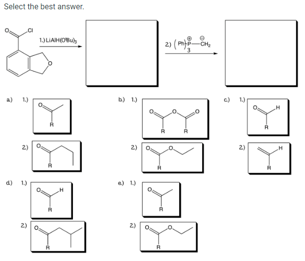 Solved Select The Best Answer Oh Pyridine B Ar D R S Chegg Com