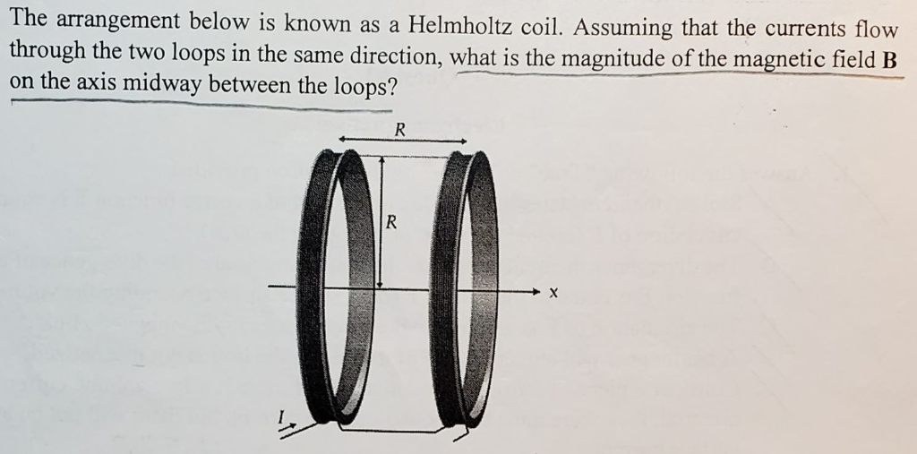 Solved The Arrangement Below Is Known As A Helmholtz Coil. | Chegg.com