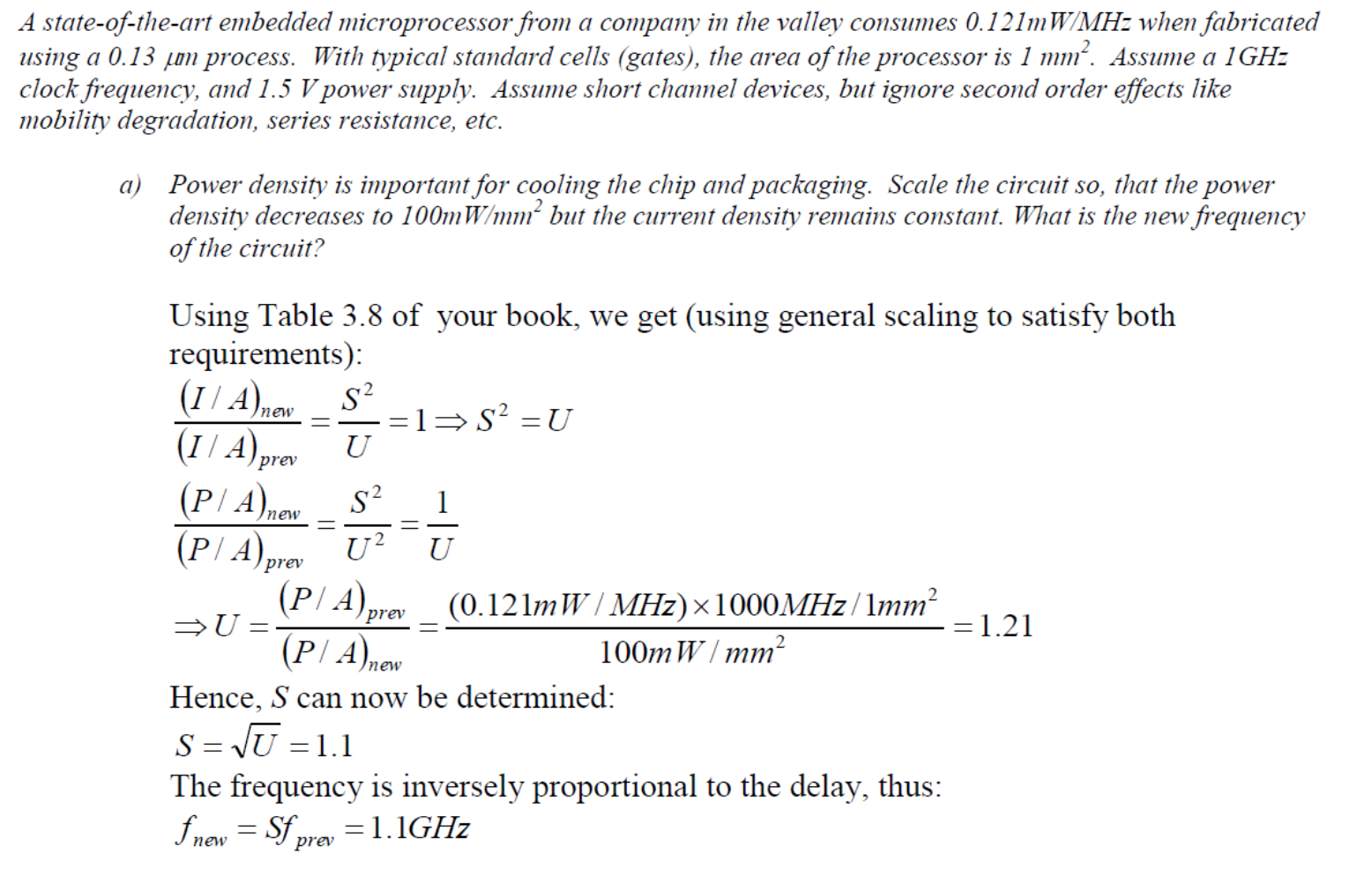 A state-of-the-art embedded microprocessor from a | Chegg.com