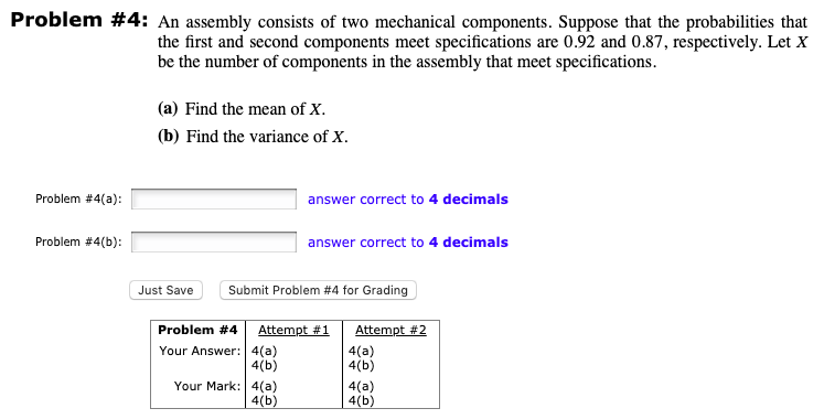 Solved Problem #4: An Assembly Consists Of Two Mechanical | Chegg.com