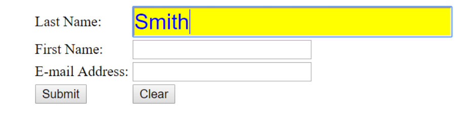Solved Write CSS rules to generate a form such as the one | Chegg.com
