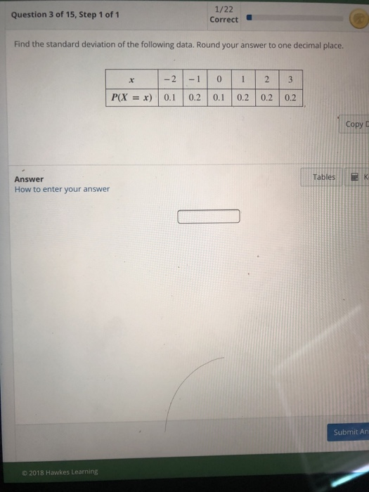 Solved 1/22 Correct Question 3 of 15, Step 1 of 1 Find the | Chegg.com