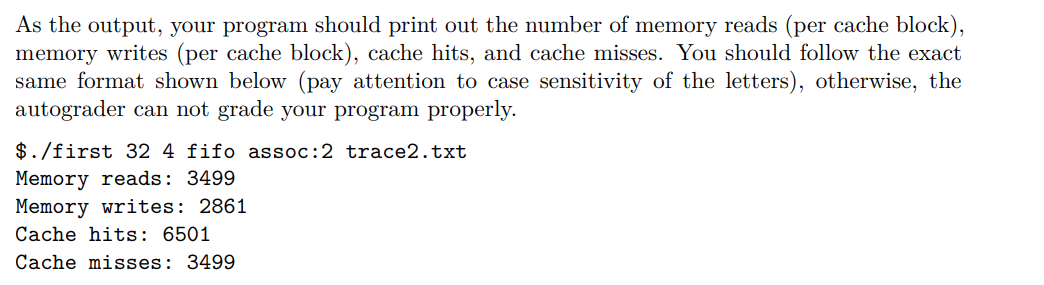 C PROGRAMMING You will implement a cache simulator to | Chegg.com