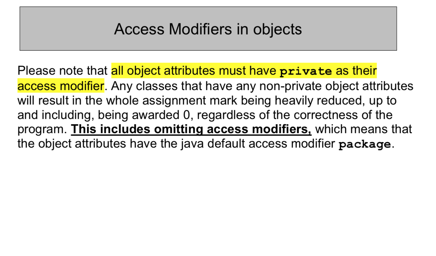 Access Modifiers In Objects Please Note That All Chegg Com