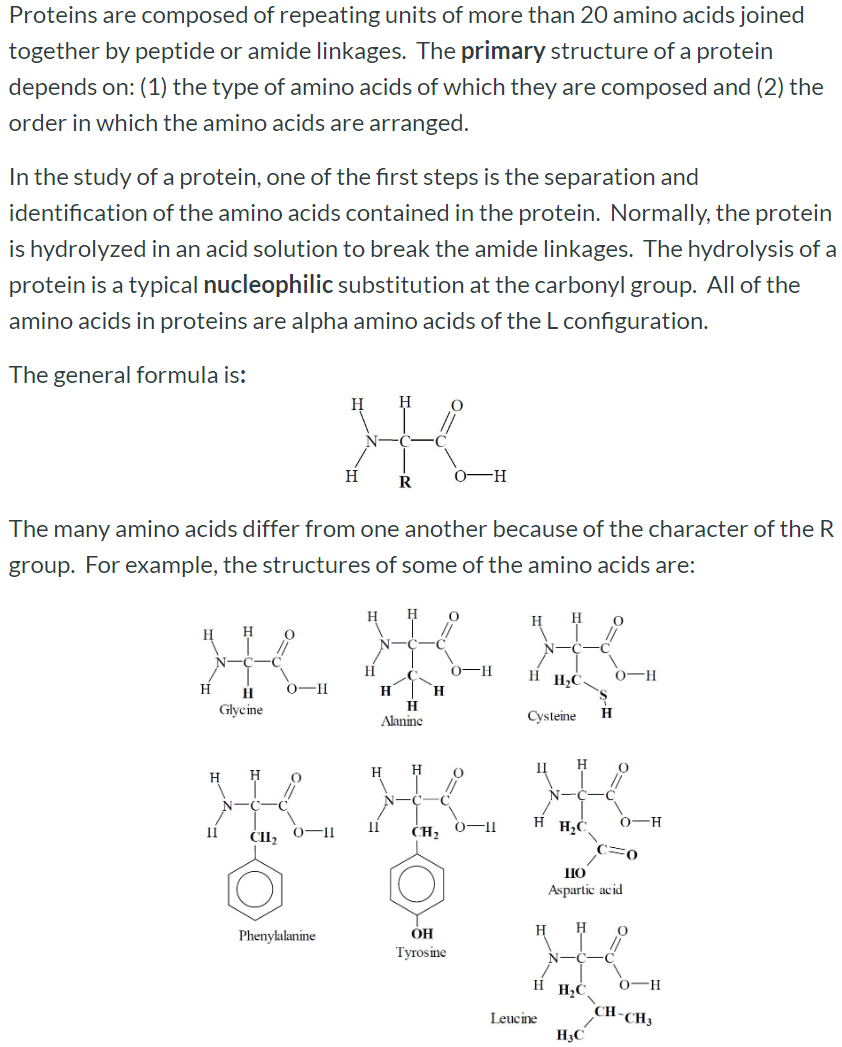 Solved Which of the amino acids above have side chains that | Chegg.com