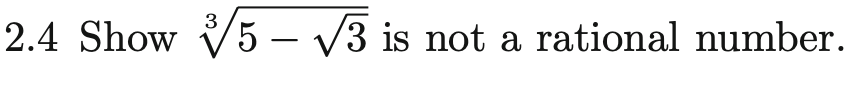 2 3 4 5 is not a rational number