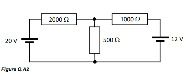 Solved Q.A2a. Consider the circuit shown in Figure Q.A2. | Chegg.com