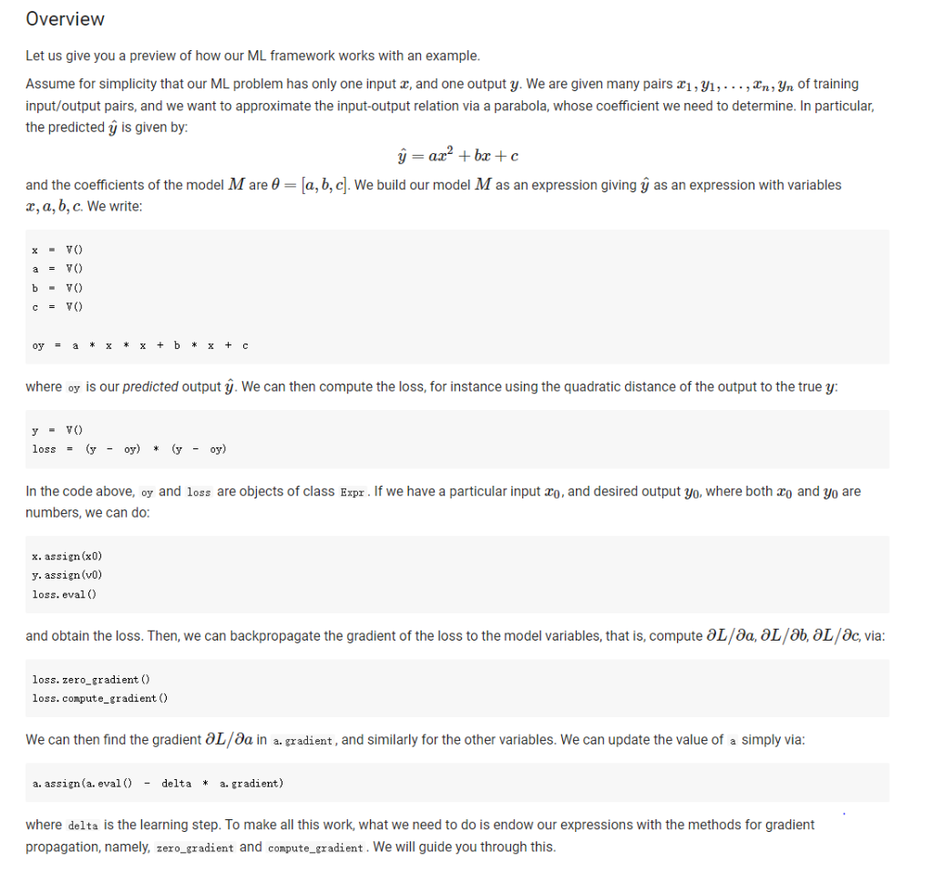 Solved Overview Let us give you a preview of how our ML | Chegg.com