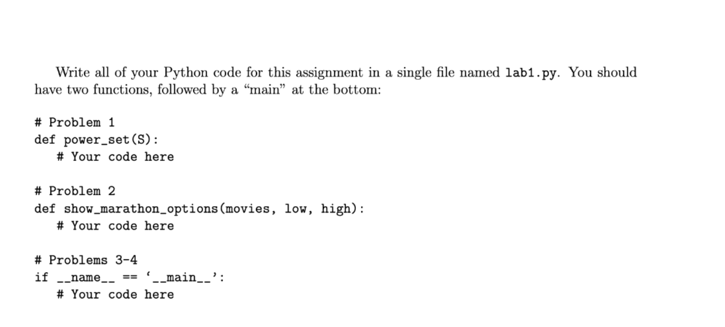 assignment problem code in python