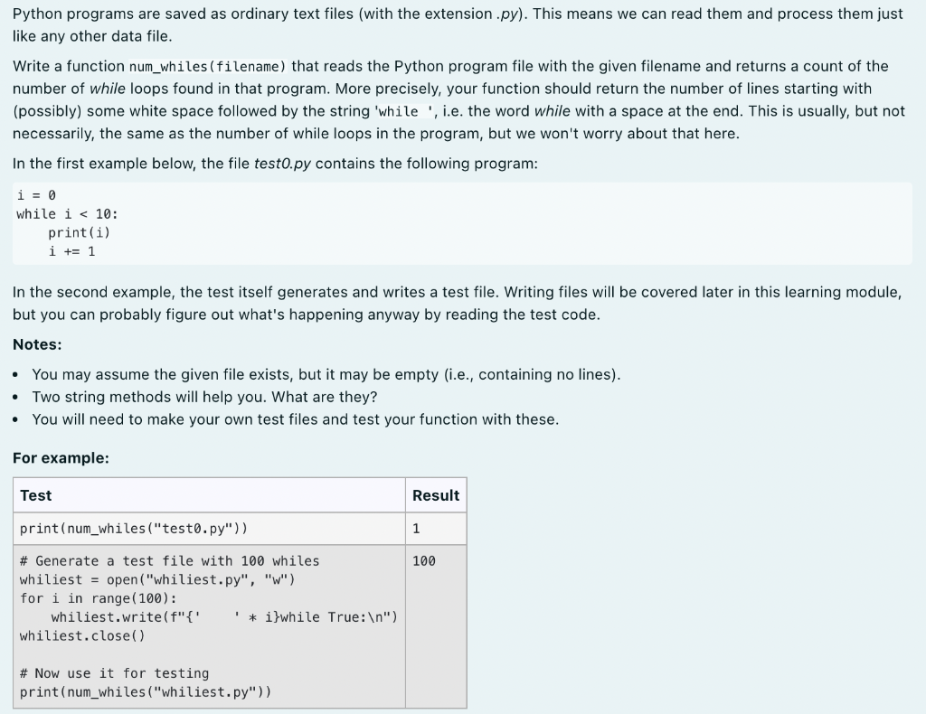 Solved Python programs are saved as ordinary text files | Chegg.com