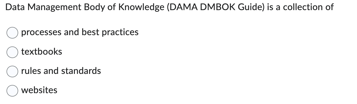 DMBoK - Data Management Body of Knowledge