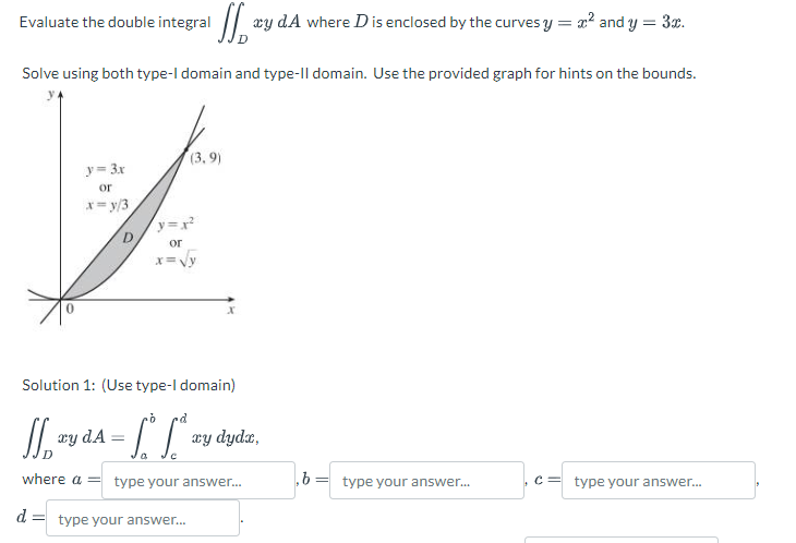 Solved Evaluate The Double Integral ∬dxyda Where D Is