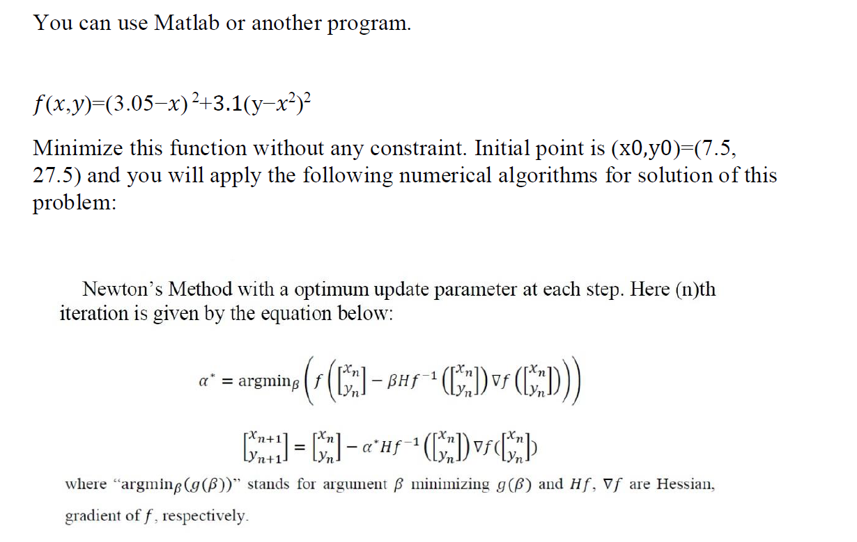 You Can Use Matlab Or Another Program F X Y 3 0 Chegg Com