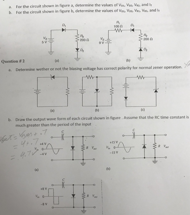 Solved a. For the circuit shown in figure a, determine the | Chegg.com