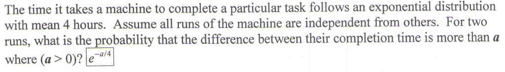 Solved The time it takes a machine to complete a particular | Chegg.com