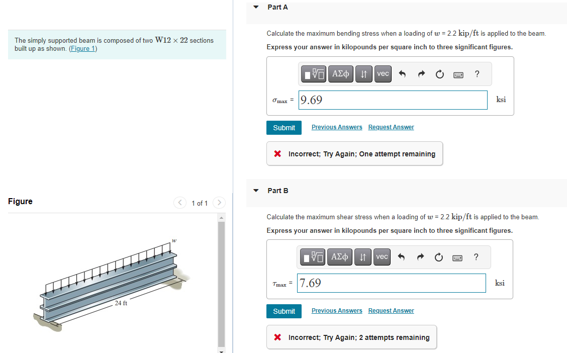 Solved Calculate the maximum bending stress when a loading | Chegg.com