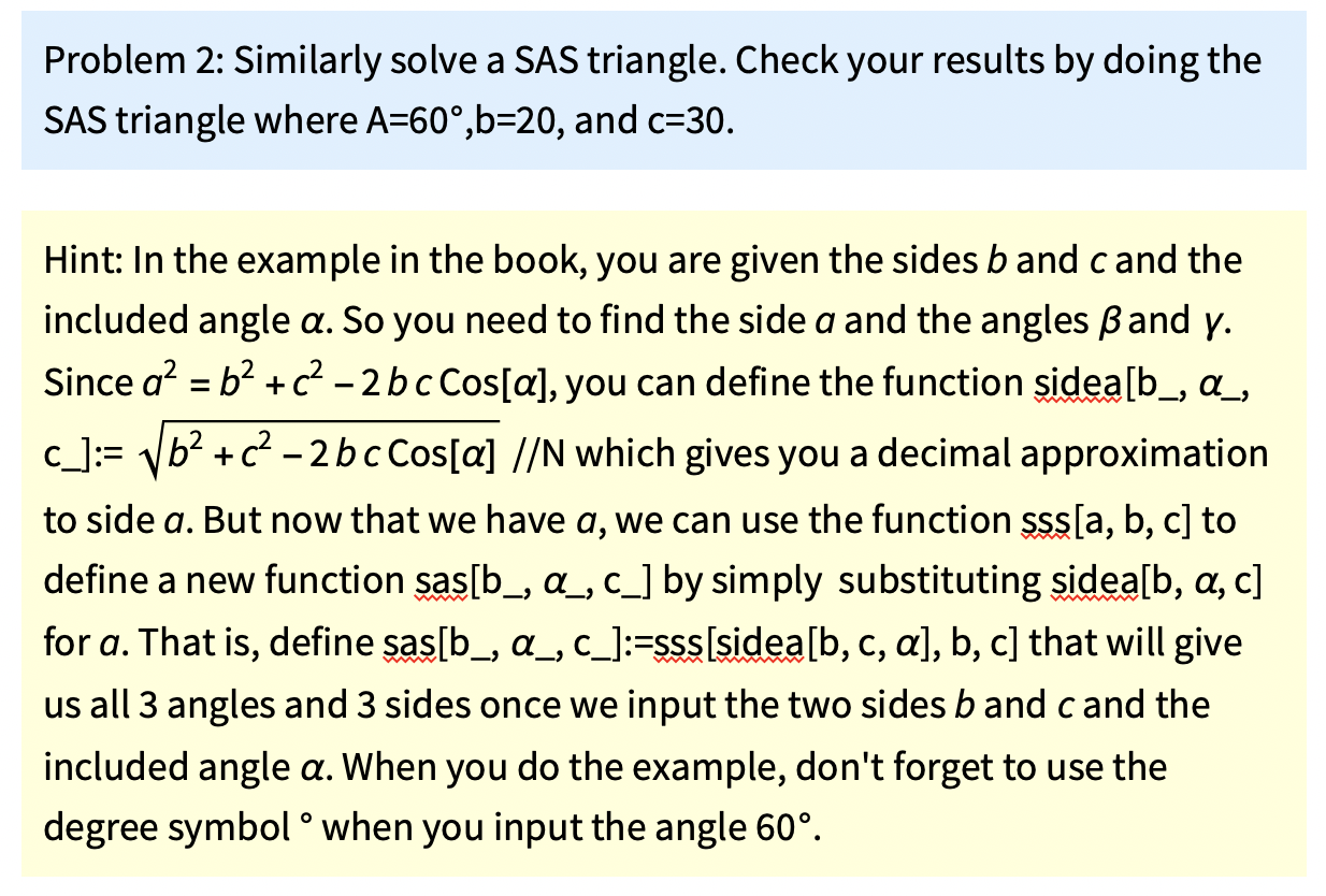 WILL GIVE BRAINLIEST!! Suppose you wish to apply SSA to a triangle