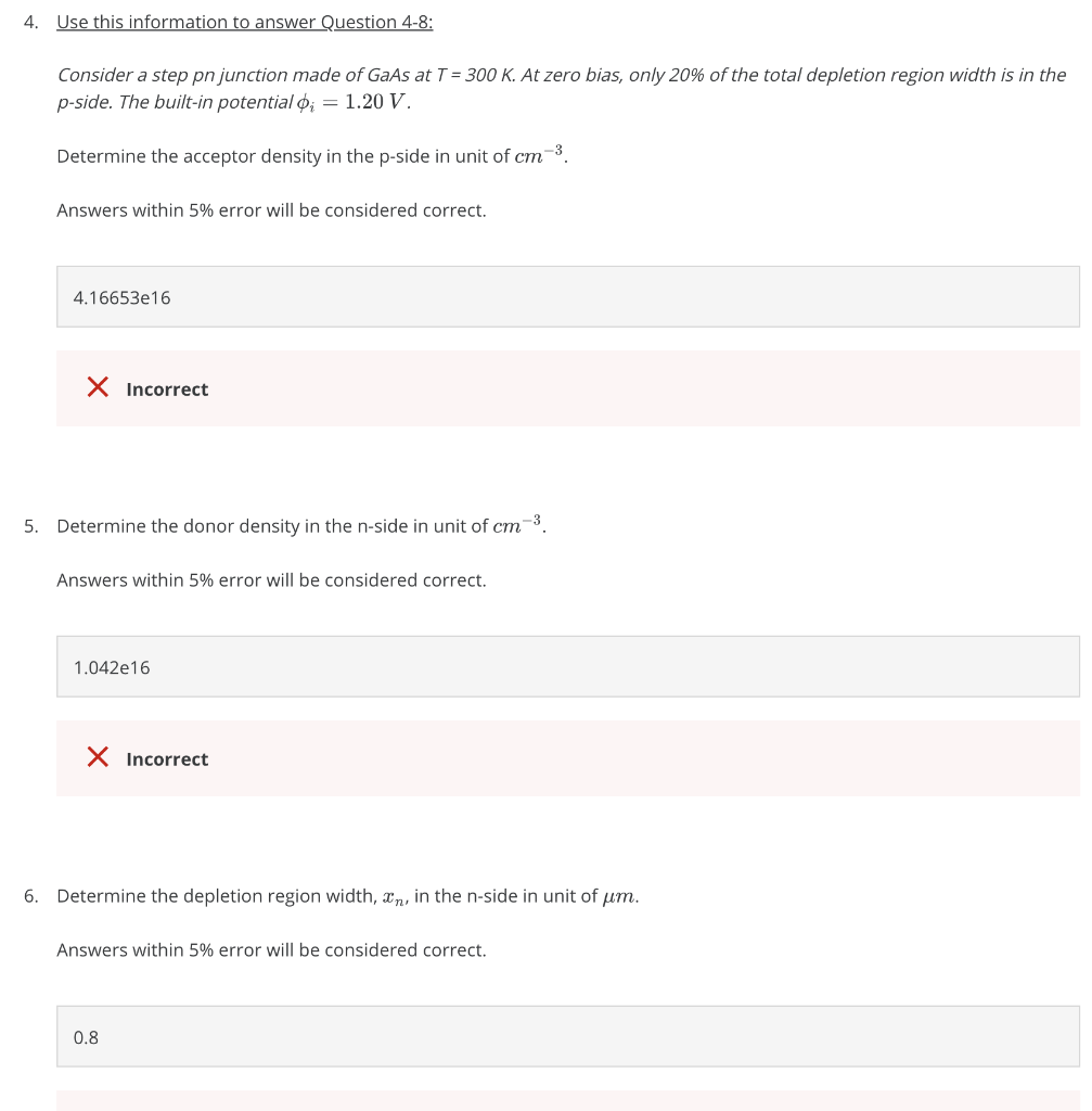 Solved 4. Use this information to answer Question 4-8: | Chegg.com
