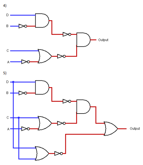 Solved Convert the following Circuits to Expressions: 4) 5) | Chegg.com