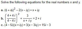 Solved Solve the following equations for the real numbers x | Chegg.com