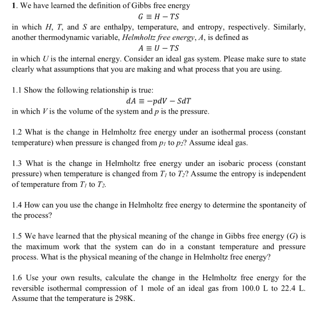 1-we-have-learned-the-definition-of-gibbs-free-chegg