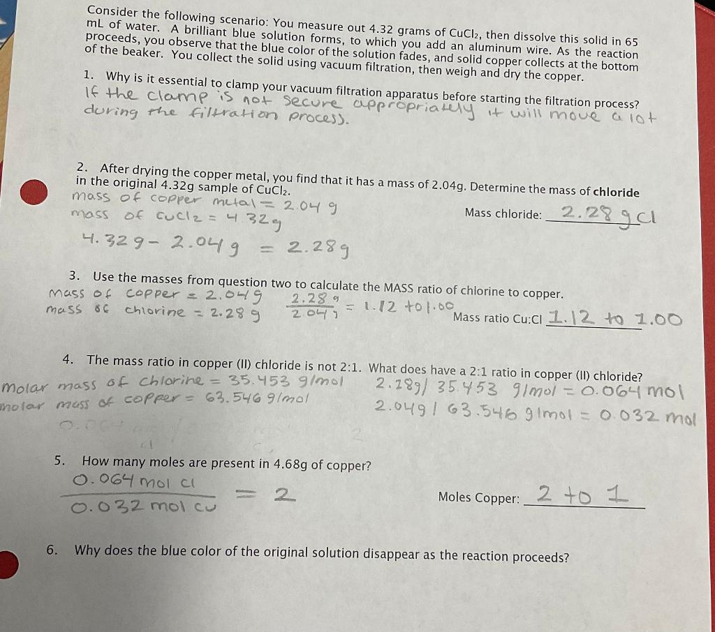 Solved Consider the following scenario You measure out 4.32